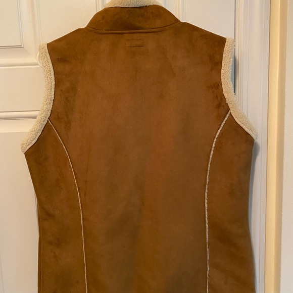 Alps Sportswear Faux Suede Shearling Vest size M NWT - Picture 8 of 11